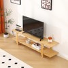 Tiita Bamboo TV Stand for 55 Inch TV, Entertainment Center