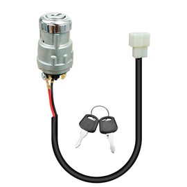 HUQUZN Ignition Starter Switch with Key Fits for Evolution Golf Carts Classic 2/4 Carrier 6/8 Forester 4/6 Turfman 200/800/1000 Replace 2.04.0028