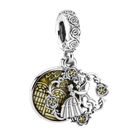 Lkwidi Charm Family Heart Animal Charm Pendant 925 Sterling Silver Charm Bead Pendant for European Bracelets and Necklaces, Silver, Cubic Zirconia