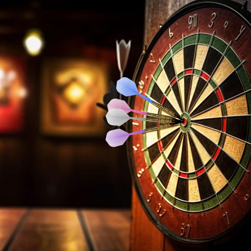 SSKHE 12pcs Dart Flights and Stems Integrated as One, Durable