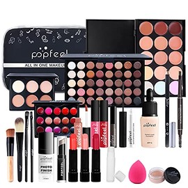 Pure Vie Multi-Purpose Makeup Kit Eyeshadow Concealer Lip Gloss Powder Foundation Powder Blush Makeup Palette Set Sleek Powder Eye Shadow Rich Colours Cosmetic Kit Makeup Gift Set #076
