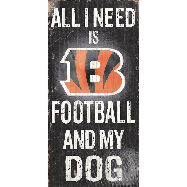 Fan Creations Sign Cincinnati Bengals Football and My Dog, Multicolored