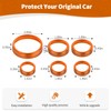 Jeliker for Bronco Orange AC Control Radio Knob Cover Trim
