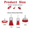 Rocaris 10 Pack Nylon Filament Abrasive Wire Brush Wheel &