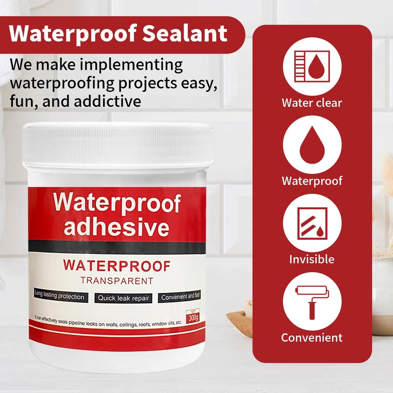 Transparent Waterproof Coating, Invisible Waterproof Agent, Suitable for Waterproofing and