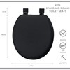 Bath Bliss Extra Soft Standard Round Toilet Seat | Decorative