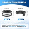 CHIHOLEN Pack of 4 Grass Trimmer Line Spool Compatible with