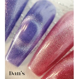 Dan's Nails Blue Cat Eye Gel Polish