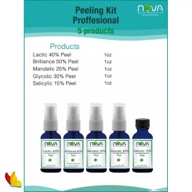 NOVA Professional Peeling Kit 5 Products By Nova Skin Mandelic Billiance Salicylic