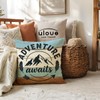 ULOVE LOVE YOURSELF Camping Throw Pillow Covers 4Pack Adventure Awaits