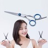 Self-Thinning Bangs Cutting Set with Hairdressing Scissors 7-Piece Scissor Set 10ea