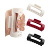 3 PCS Silicone Flexible Hair Claw Clips for Women Soft