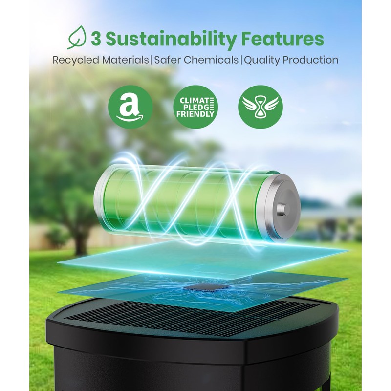 ALFIOT Solar Pathway Lights Outdoor Solar Lights Outdoor, IP65 Waterproof