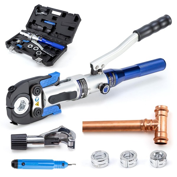 IBOSAD Copper Tube Fittings Hydraulic Pipe Crimping Tool with 1/2