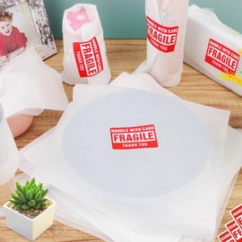 200 Pack Foam Pouches,3 Sizes Cushion Foam Pouch with 12x12 Inch Foam Wrap Sheets for Moving, Packing, Transportation and Storage, Moving Supplies Incidental Fragile Labels