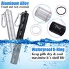 Vesici 2 Pack Metal Weekly Pill Organizer Travel Pill Container