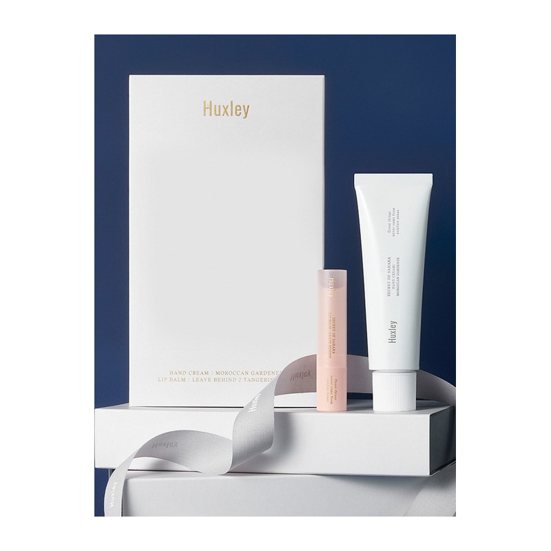 Huxley Hand Cream & Lip Balm Set / 핸드 크림