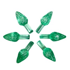 National Artcraft® Medium Twist-Style Ceramic Christmas Tree Lights for Your New or Vintage Ceramic Christmas or Anytime Tree - Green (144 Pcs)