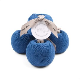 About Strings Lazy Wool - Merino Wool Blend No. 3 Light DK Yarn, 50g 109 Yards per Ball, 4-Pack (Aqua)