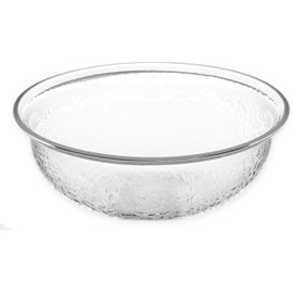 Carlisle FoodService Products SB6807 BPA-Free Round Pebbled Fruit Serving Bowl, 1.4 Quart, Clear (Pack of 4)