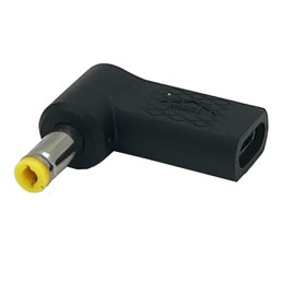 USB Type C to DC Adapter 5.5 x 2.5mm, 100W PD USB C Female to DC Male for Laptop,IP Camera, LED Lights, Printers, Routers, Sensors 2Pack