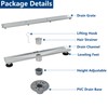 Neodrain 24-Inch Brushed Linear Shower Drain, 2-in-1 Flat & Tile
