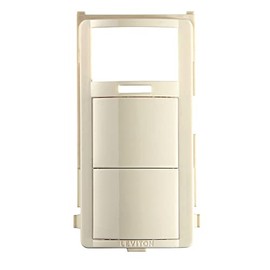Leviton Combination Motion Sensor and Humidity Sensor Faceplate, Light Almond, DHDKT-T