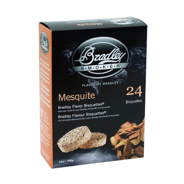 Bradley Smoker BTMQ24 BTMQ24-Flavor Bisquetttes-Mesquite 24Pk