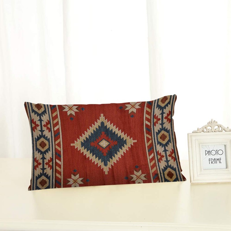 Nicokee Throw Pillow Cover Southwest Native American Chevron Style Decorative