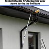 7-30 Ft Telescopic Extension Pole with Hook for Xmas Lights,