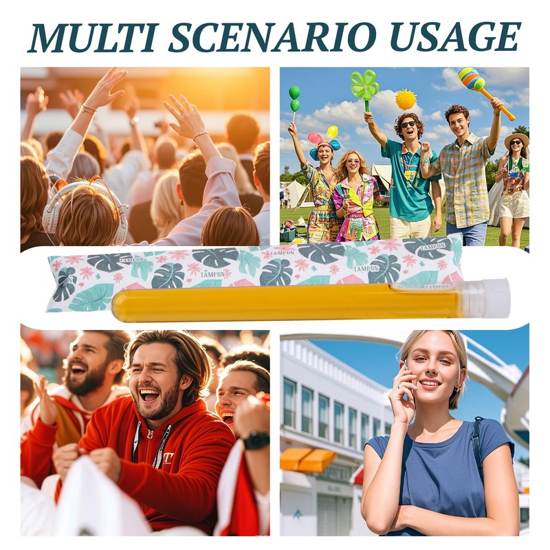 LiveBe Tampon Flask Set with Reusable Wrappers, Funnels, and Containers