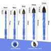 VENJELD Masonry Drill Bits Set - 5/6/8/10/12mm 5Pcs Carbide Drill