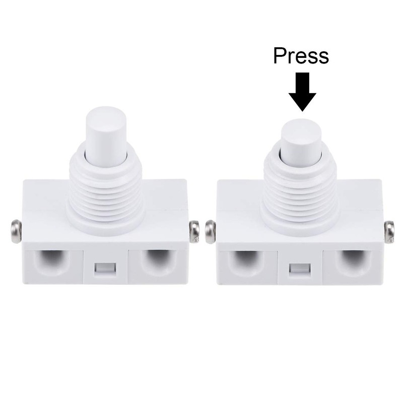 uxcell Inline Foot Pedal Push Button Switch, UFO Type Lamp