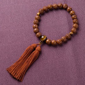 Rosary for men Fighters 念珠 Japanese Bodhi One Hand 22 Ball Tiger Eye Stone dressytailor Silk Head Tassels The French Head Tassels 略式 Mala