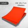 younikat dv670 Labelling Labels in Bright Red 10 x 7