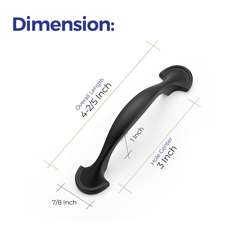 Ravinte 20 Pack Solid 3 Inch Rounded Foot Arch Cabinet