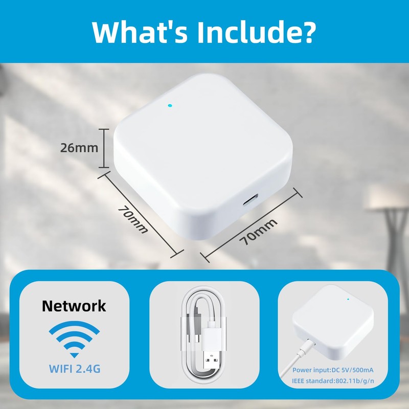 Smart Lock G2 WiFi Gateway,Keyless Entry Door Lock & TT