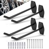 HOFURME 4-Pack Tire Rack Wall Mount, Heavy Duty Hooks for
