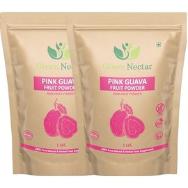 Pink Guava Fruit Powder (1 lb Bag), Unsweetened, Non-GMO, Vegan and Gluten Free (16 Oz - 2 Pack)