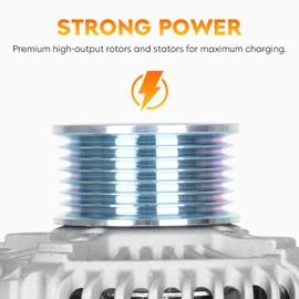 New Alternator for Toyota RAV4 2001-2003 2.0L 2004-2005 2.4L(Manual transmission), 334-1482 102211-2120 102211-2380 102211-2480 27060-0H010 400-52105