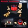 2025 New Top Post Battery Disconnect Switch with Voltmeter, 5-60V