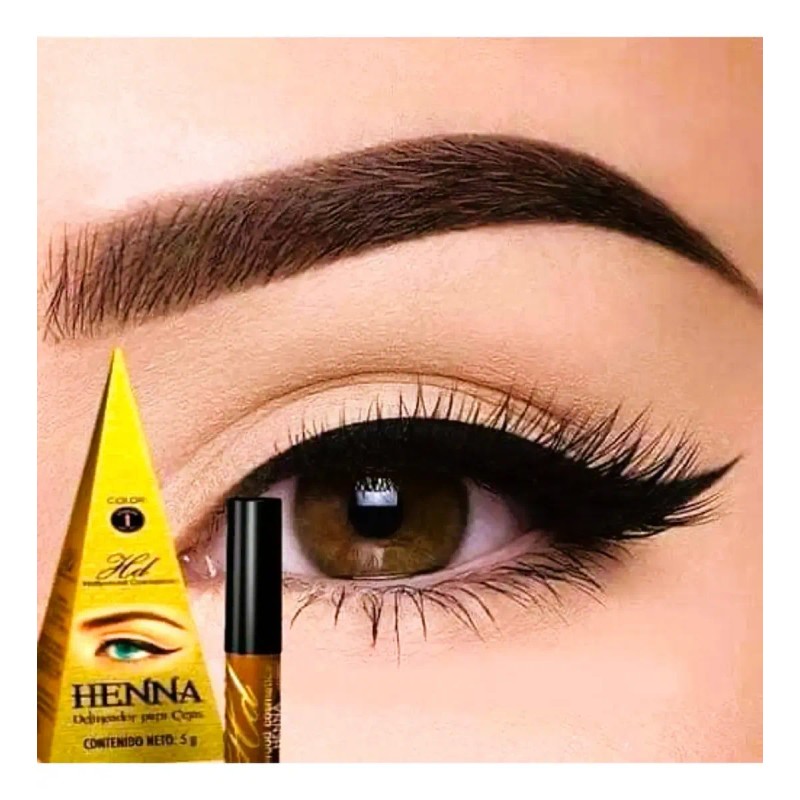 Delineador Polvo Para Cejas Henna Natural Semipermanente Hd