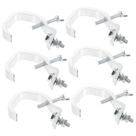 MILISTEN 6 Pieces Stage Lights Hook Clamps Durable Peg Hook DJ Stand Metal Light Camp Light Holder C Clamp Light Hook Stage Light Truss Hook Lamp Truss Clamps
