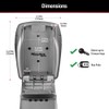 Master Lock Heavy Duty Wall Mount Key Lock Box, Holds