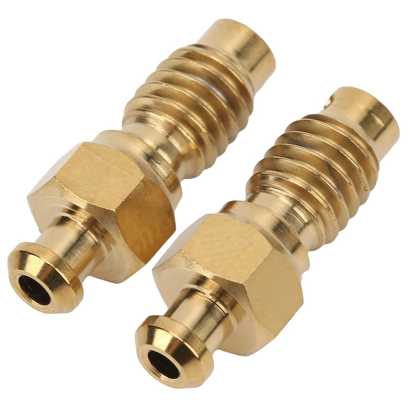 2Pcs Disc Brake Bleeder Screw Titanium Alloy M6 Rust Resistance