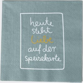 Räder Serviette Heute Steht Liebe