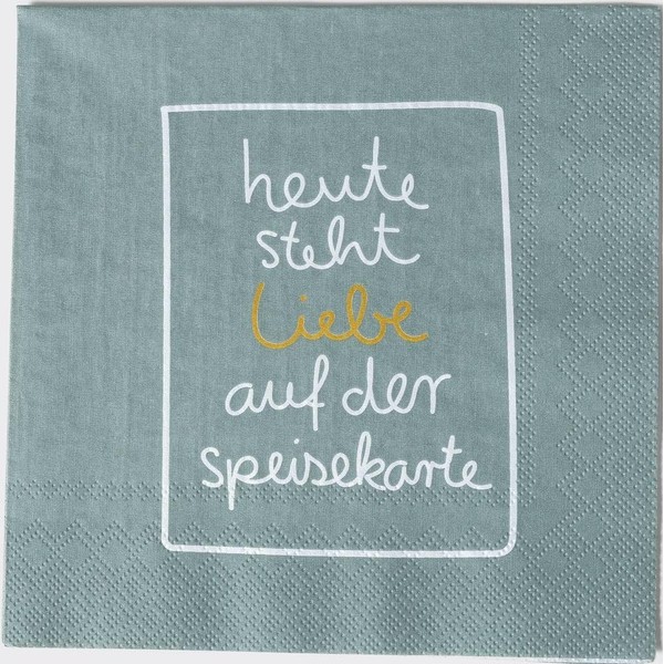 Räder Serviette Heute Steht Liebe