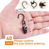40 PCS Curtain Clips with S Hooks for Outdoor String