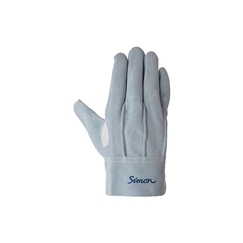 Simon Cow Split Leather Back Stitching Gloves, Tobi Technique CS-111