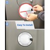 DSWSQ Chrome Fuel Filler Gas Door Cover Fit for 2007-2013